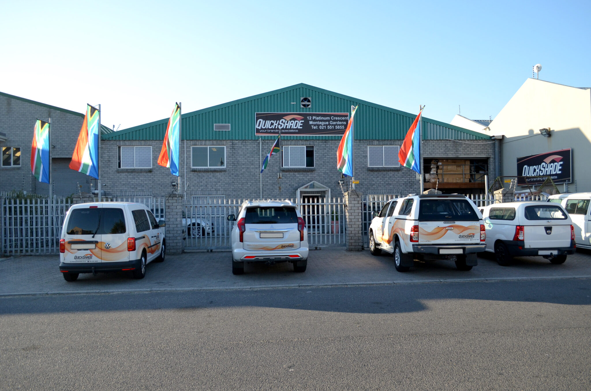 Building photo with SA Flags 2